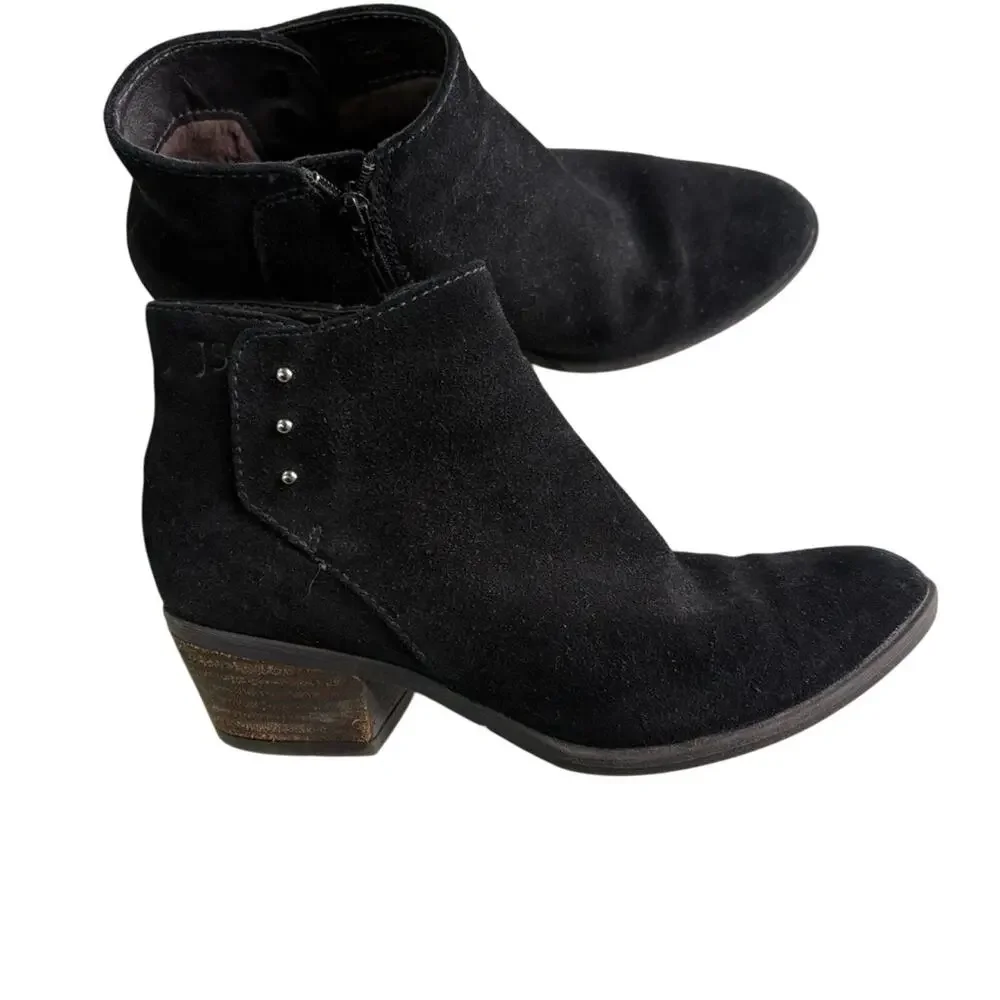 Josef Seibel Daphne fur lined Black Ankle Boots size 36/5.5